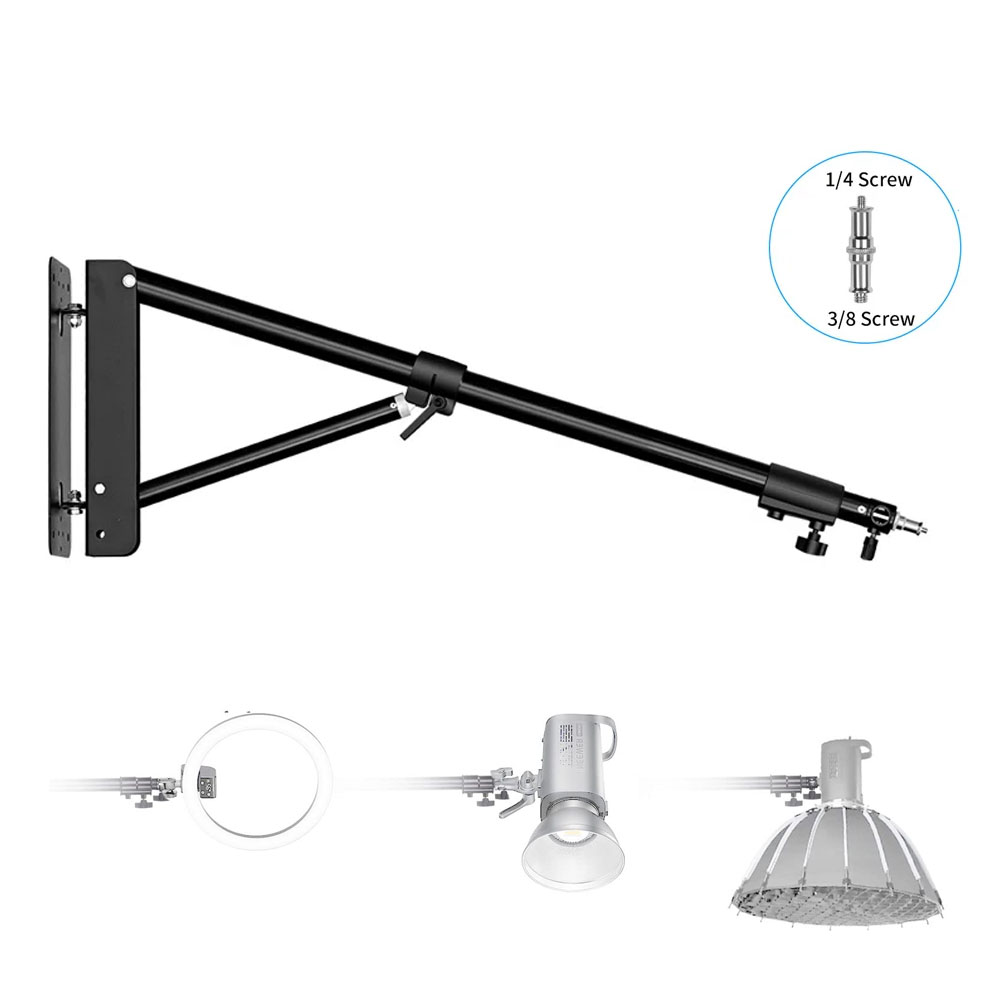 Photography Umbrella Lights - 100/135/ 170cm Wall Mounting Triangle Boom