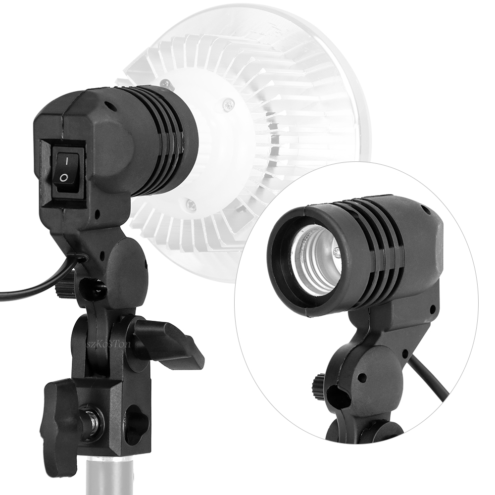 Photography Umbrella Lights - Single Head Bulb Holder E27 Socket