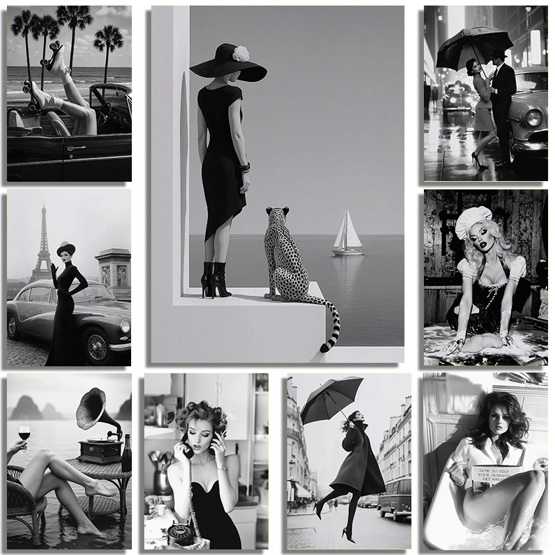 Photography Trend - Black And White Fashion Street Interior