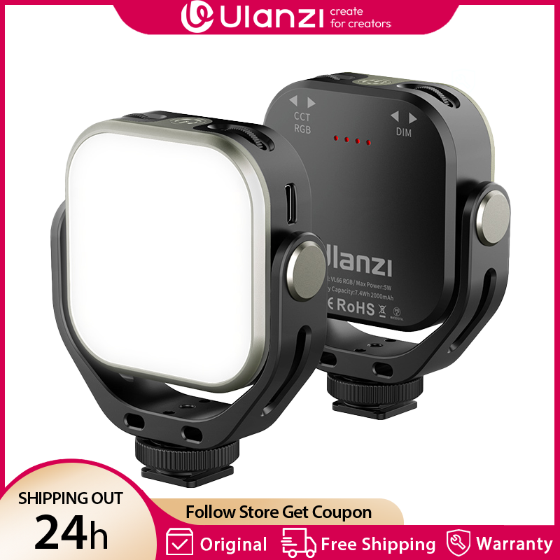 Photography Umbrella Lights - Ulanzi VL66 RGB Video Light 2500-6500K