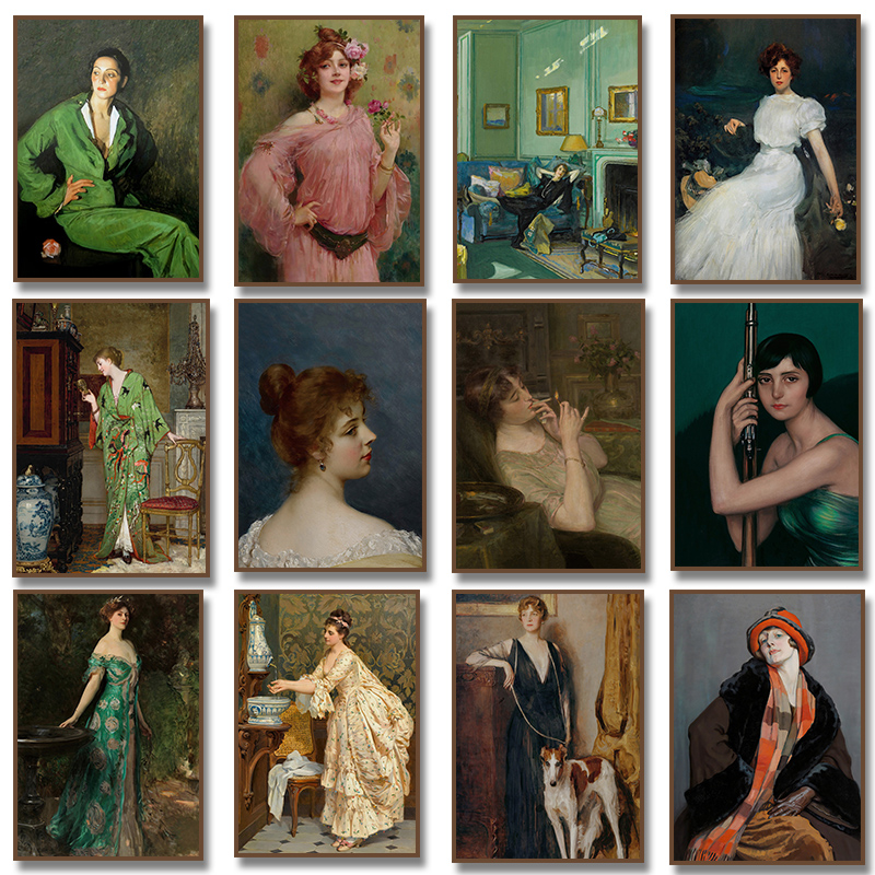 Photography Trend - Renaissance Women Portrait Poster Vintage Victorian