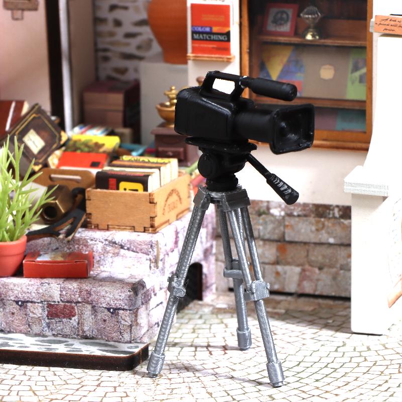 Photography Ideas - Mini Video Camera Tripod Model 1:12