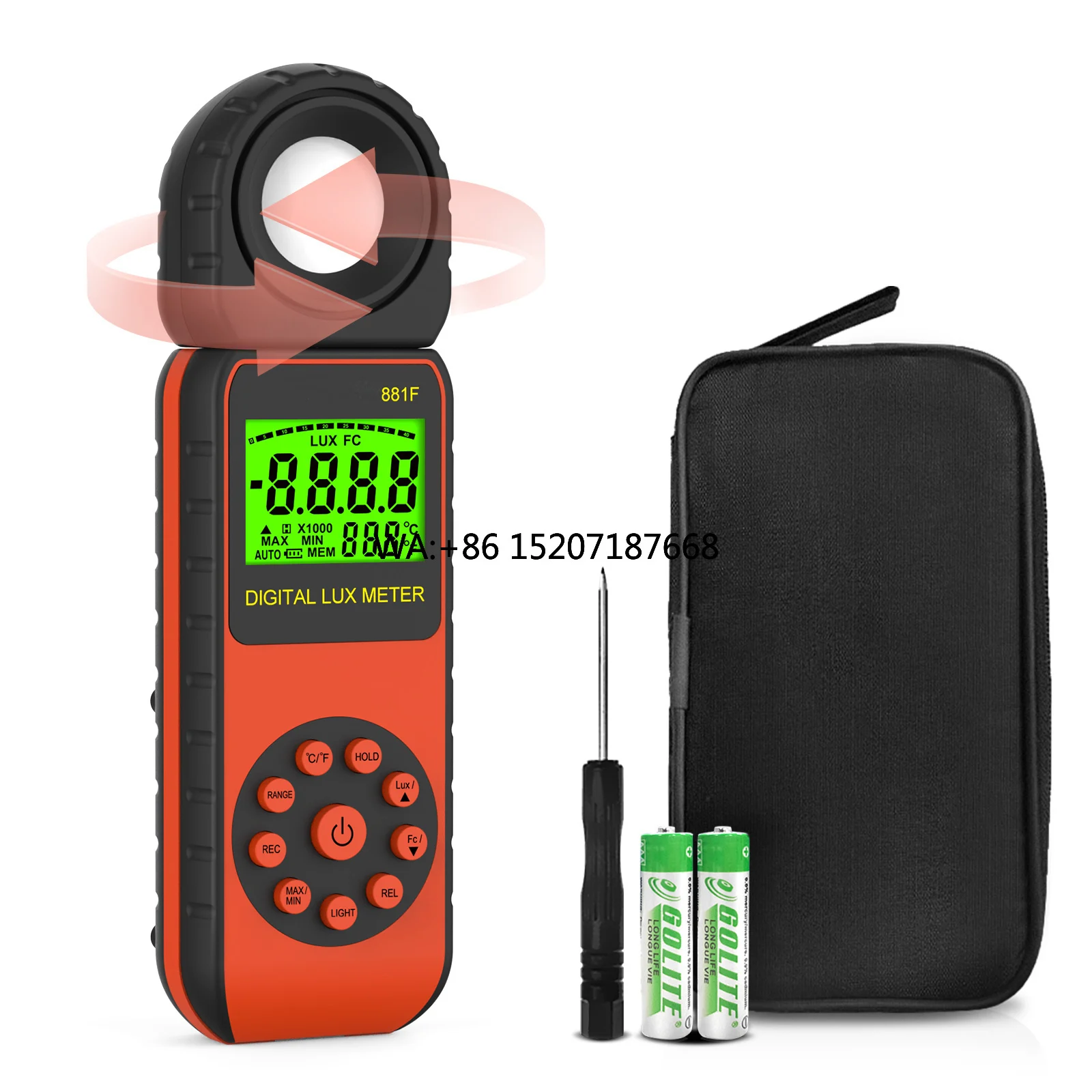 Photography Hp - HP-881F Digital Illuminance Light Meter, Lux