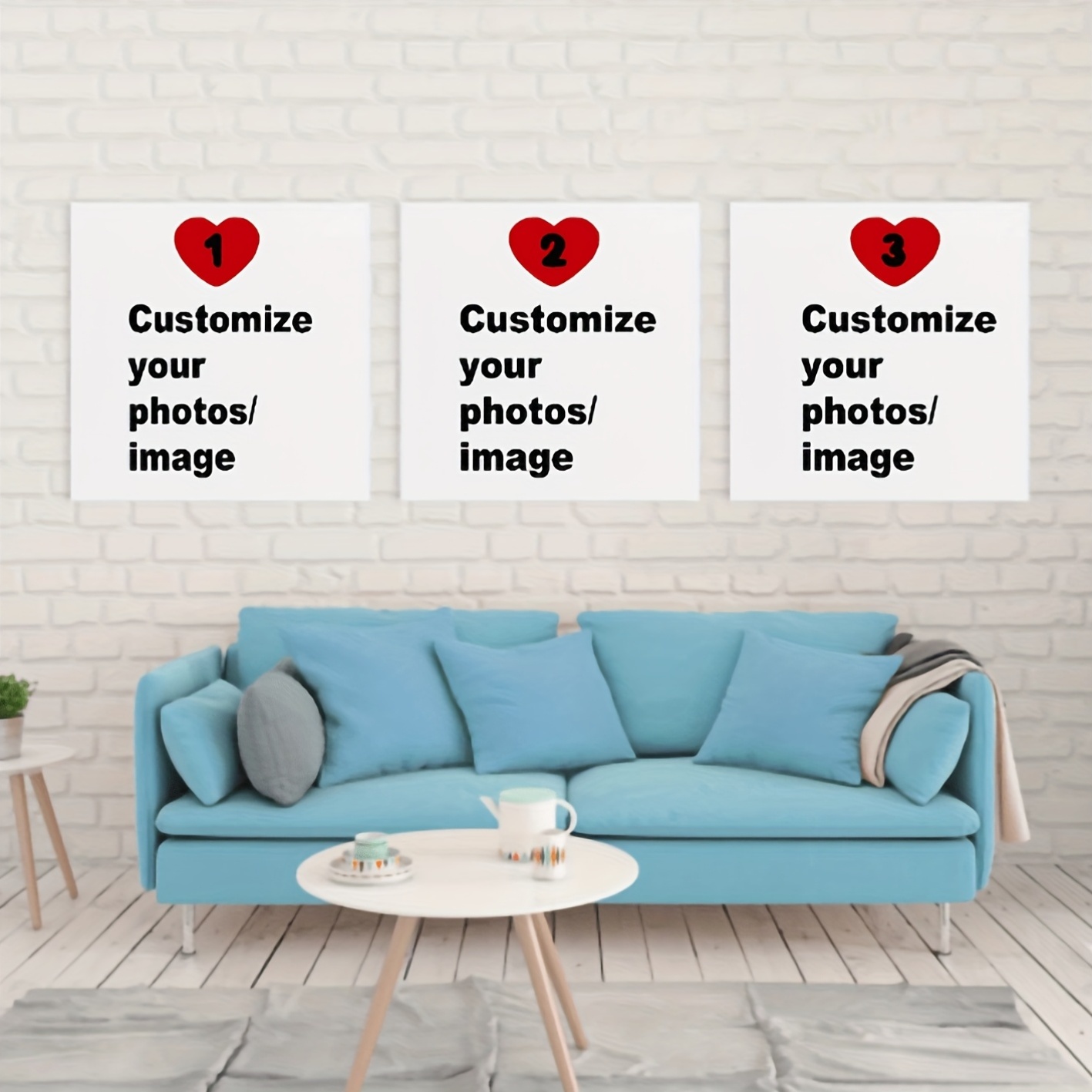 Photography Image - 3pcs/set Custom Square Canvas Poster Personalized