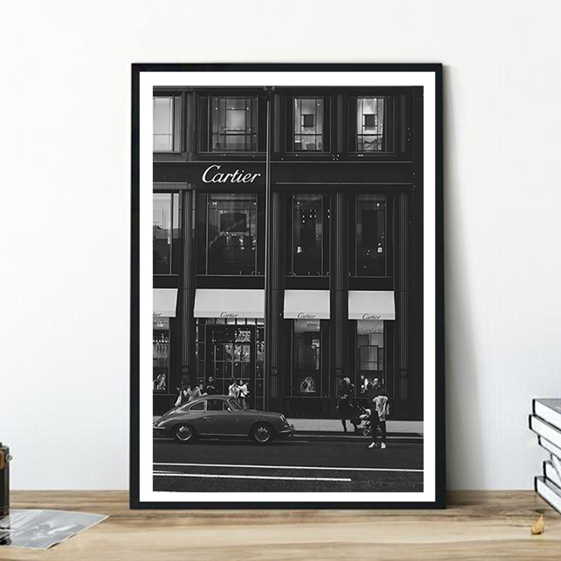 Photography Trend - European Street Canvas Painting Fashion Black