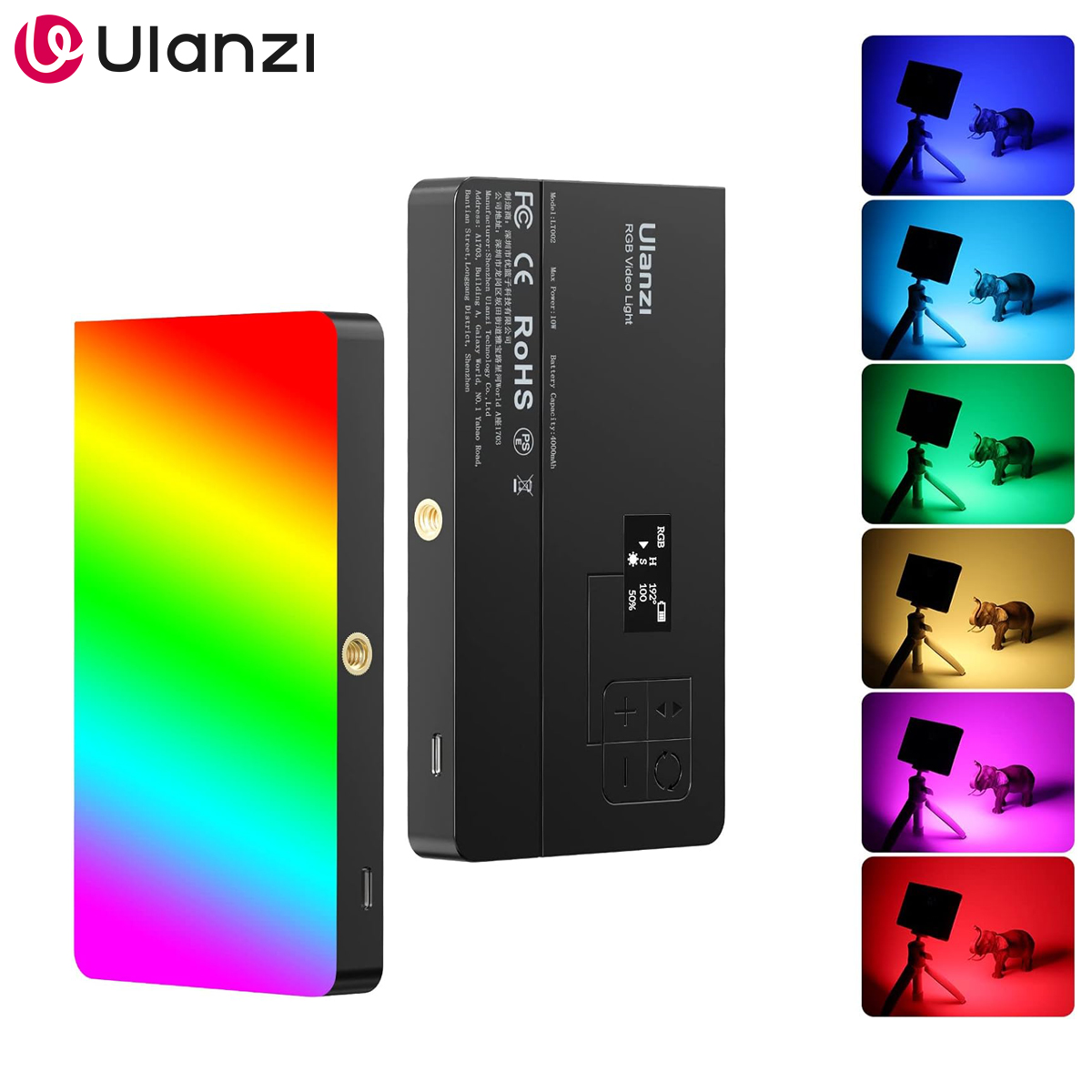 ULANZI LT002 RGB Video Light,  - đánh giá và giá Photography Umbrella Lights