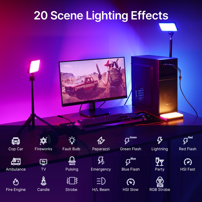 ULANZI LT002 RGB Video Light,  - đánh giá và giá Photography Umbrella Lights