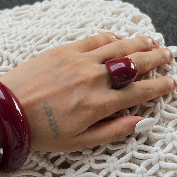 Irregular Resin Ring for Women - đánh giá và giá Photography Trend