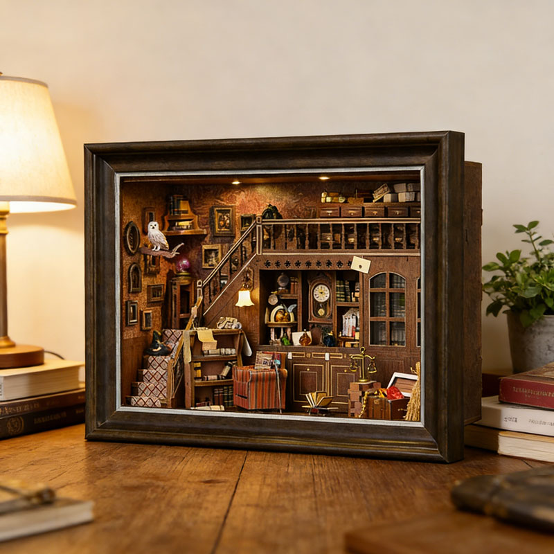 DIY 3D Wooden Book Nook Kit Mi - đánh giá và giá Photography Hacks