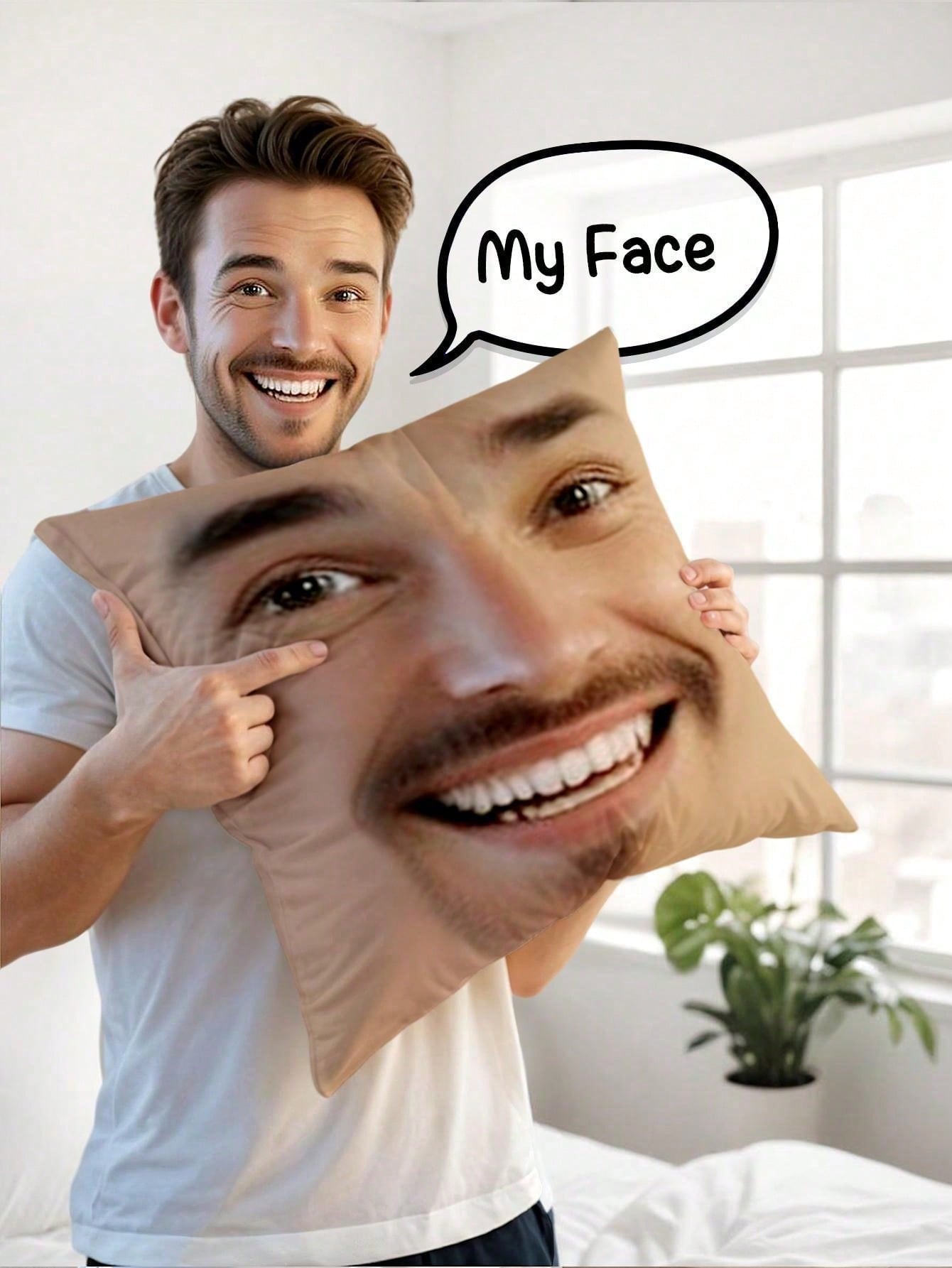 1pc Custom Face Square Pillow  - đánh giá và giá Photography Ideas