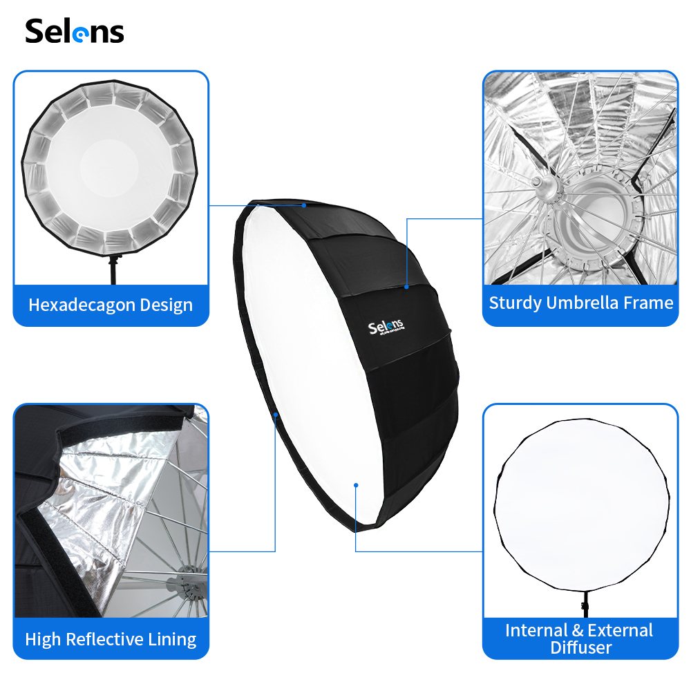 Selens 85Cm Dù Radar Softbox Đ - đánh giá và giá Photography Umbrella Lights
