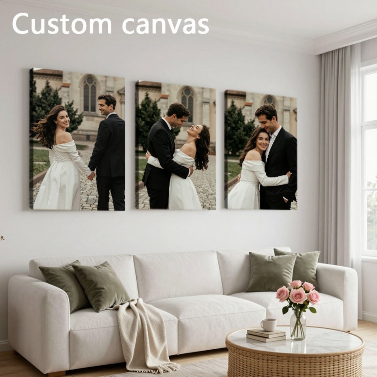 Set of 3 Custom Photo Canvas P - đánh giá và giá Photography Ideas