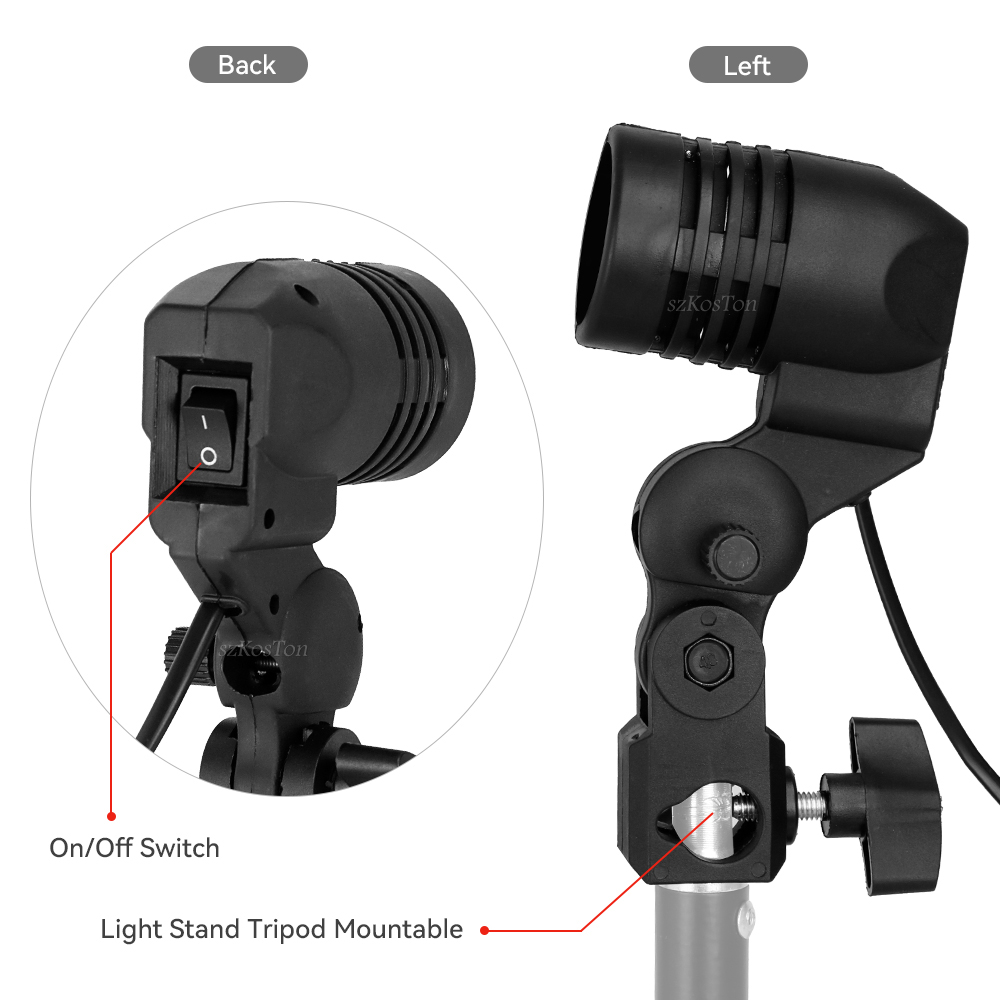 Single Head Bulb Holder E27 So - đánh giá và giá Photography Umbrella Lights