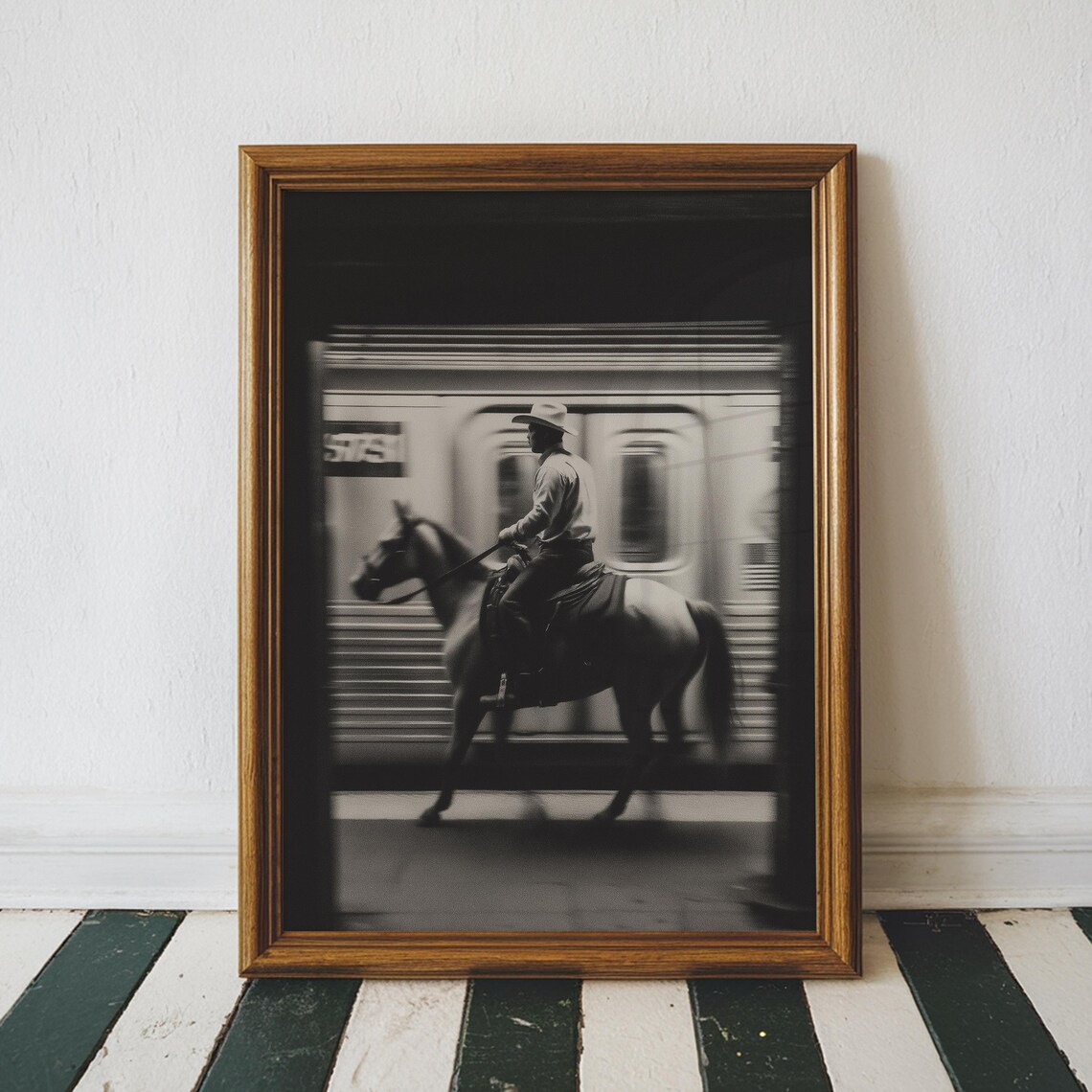Vintage NYC Cowboy Subway Wall - đánh giá và giá Photography New York