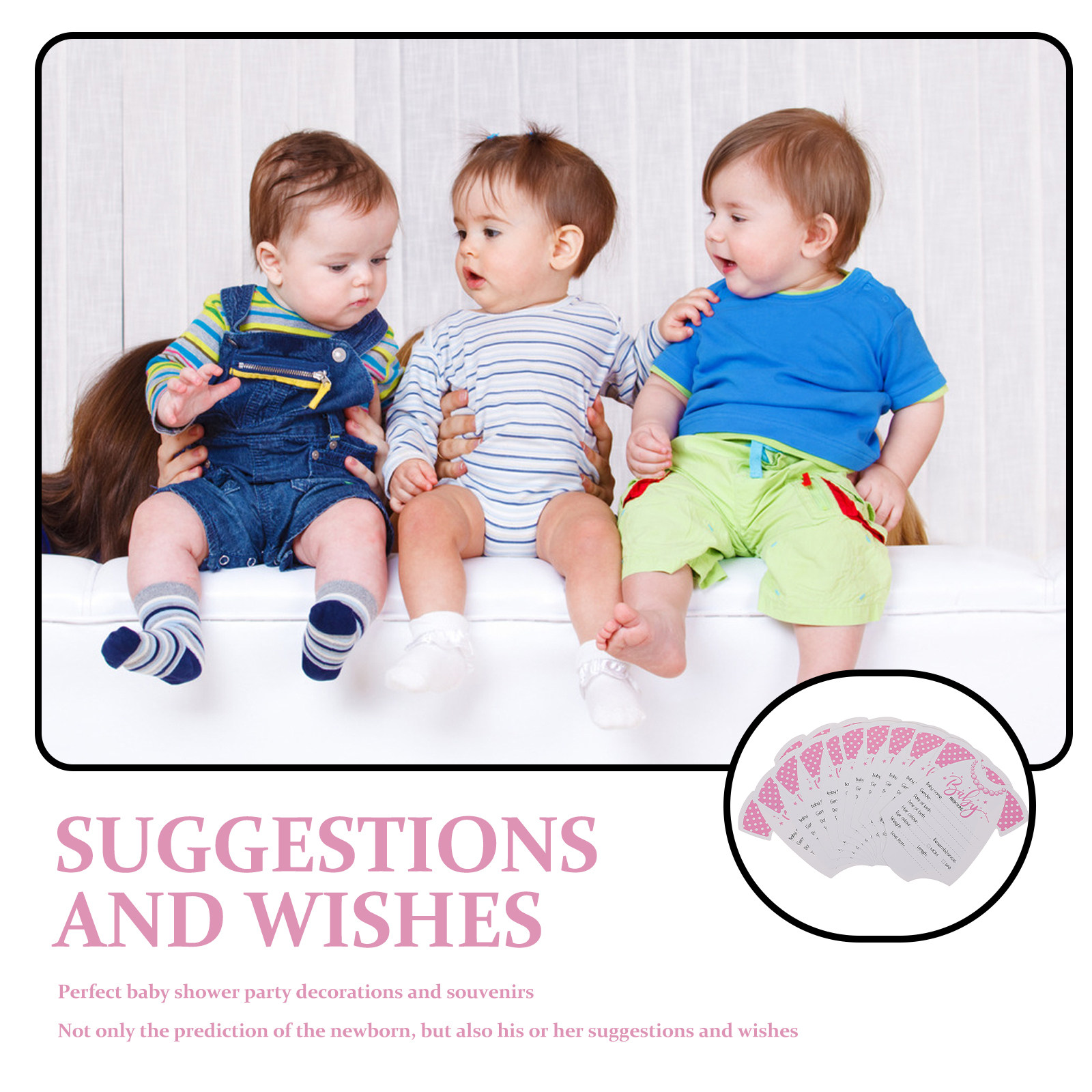 20Pcs Baby Shower Prediction A - đánh giá và giá Photography Meaning