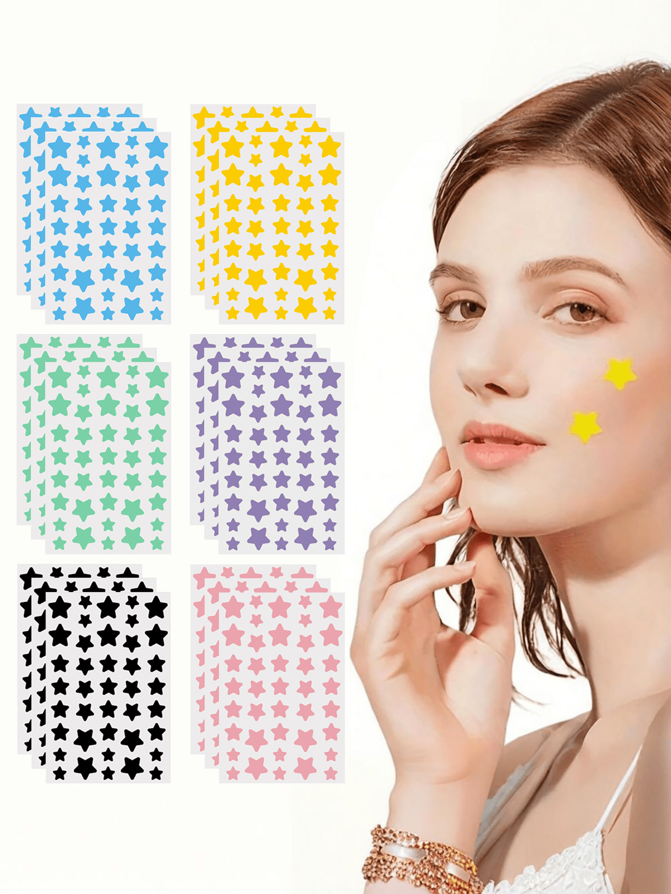 240 Pieces/Cute Star Face Stic - đánh giá và giá Photography Ideas