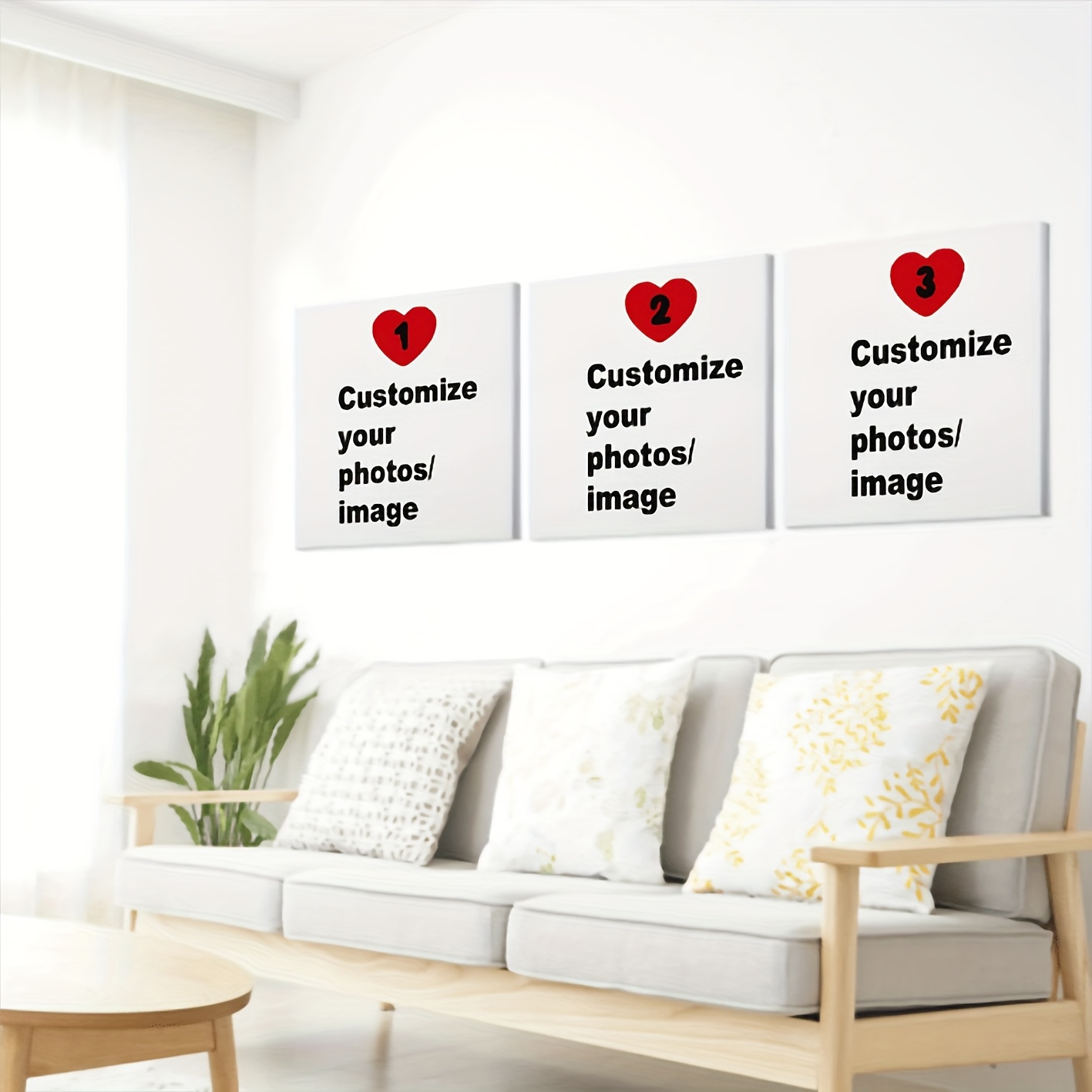 3pcs/set Custom Square Canvas  - đánh giá và giá Photography Image