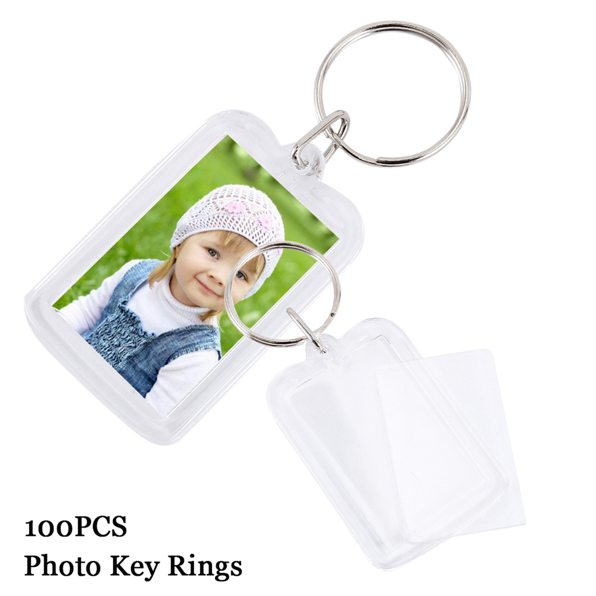 100/200pcs Blank Photo Keyring - đánh giá và giá Photography Hacks