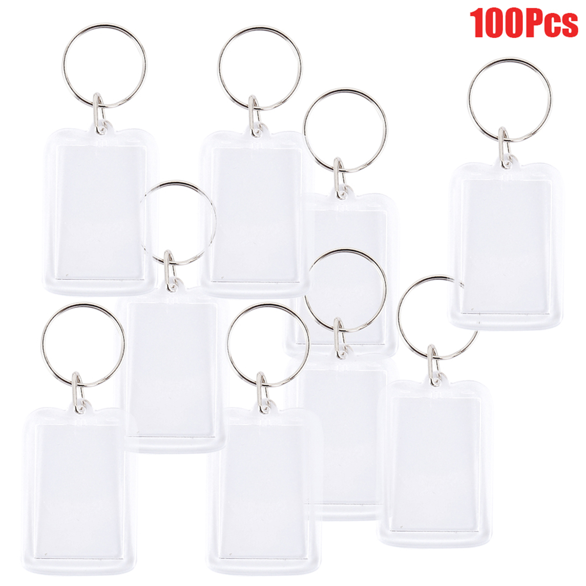 100/200pcs Blank Photo Keyring - đánh giá và giá Photography Hacks