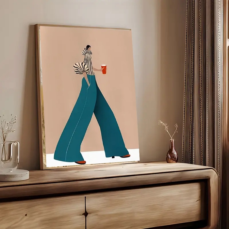 Fashionable Blue Pants Woman P - đánh giá và giá Photography Trend