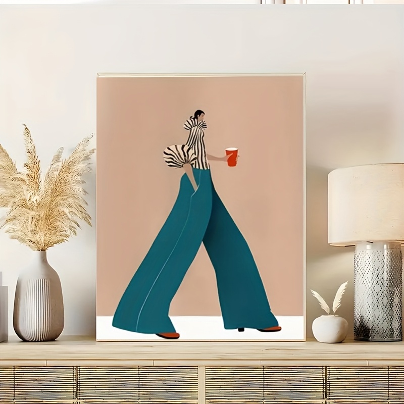 Fashionable Blue Pants Woman P - đánh giá và giá Photography Trend