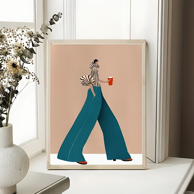 Fashionable Blue Pants Woman P - đánh giá và giá Photography Trend